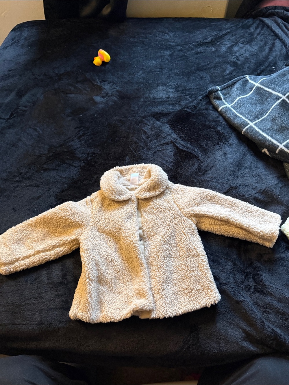 Carter's Cream Sherpa Puffer Jacket for Kids